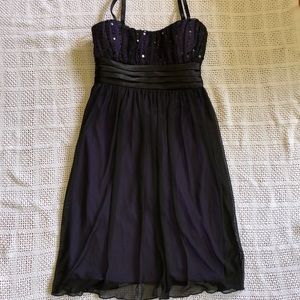 Spaghetti strap dress. Ties in back. Super pretty